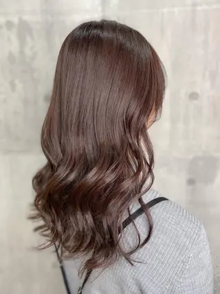 セミロング カラー SALOWIN神戸三宮East店所属・【透明感、艶髪】西村 有司のヘアスタイル