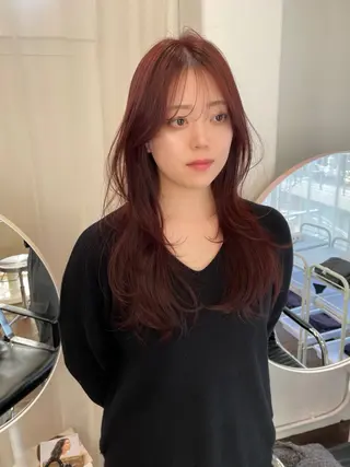 ロング カラー レイヤーカット🎀 kanaのヘアスタイル