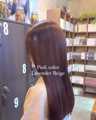 セミロング カラー soft beige naoki.のヘアスタイル