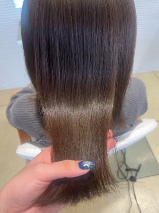 セミロング カラー ベージュカラー⌇﻿ くびれヘア.𐙚心音のヘアスタイル