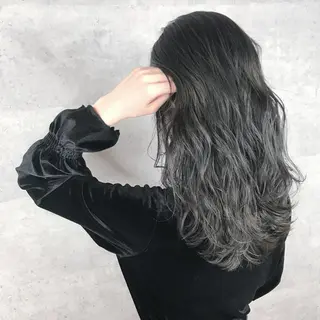 セミロング カラー アンダーバーホワイト_WHITE所属・_WHITE芝本 賢吾【天王寺店】のヘアスタイル