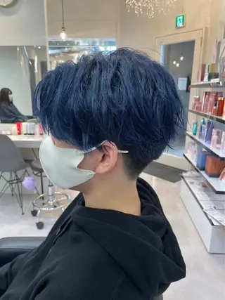 カラー メンズ 暗髪つや髪💫 岡本彩花のヘアスタイル