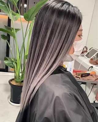 セミロング 🎀韓国スリムタッキ 羽エクステ🎀kiiのヘアスタイル