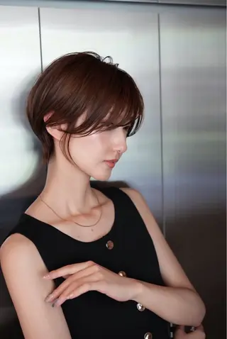 ショート カラー 加賀 千聖 /soigneのヘアスタイル