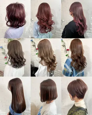 ミディアム カラー 『推し活』被らない ヘアアレンジのヘアスタイル