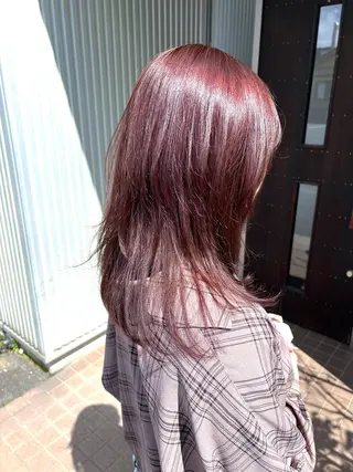 セミロング FILM by lucia所属・MIKU カットモデル募集のヘアスタイル