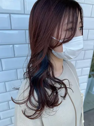 セミロング 心斎橋/海外レイヤー 募集中三好玲奈のヘアスタイル