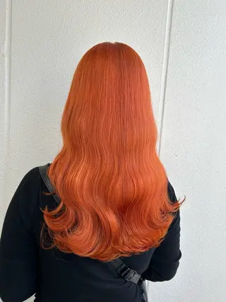 ロング カラー ヘアアレンジ 《暖色/韓国hair 》🇰🇷桑原ユキネのヘアスタイル