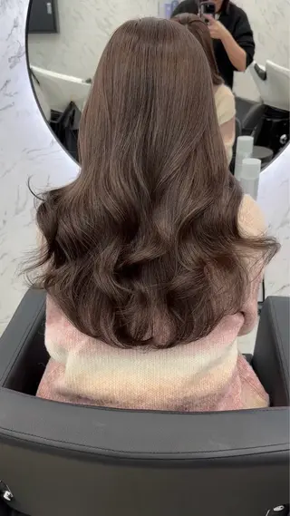 ロング カラー 遠藤沙也加 /レイヤーカットのヘアスタイル