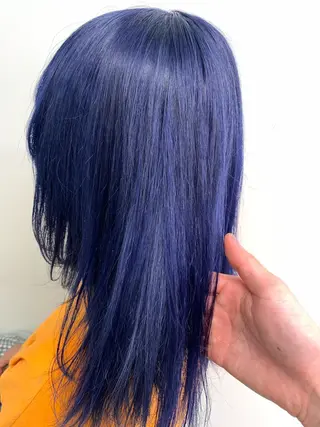 セミロング カラー ヘアアレンジ くすみミルクティー／ ブラウン🪡TOWAのヘアスタイル