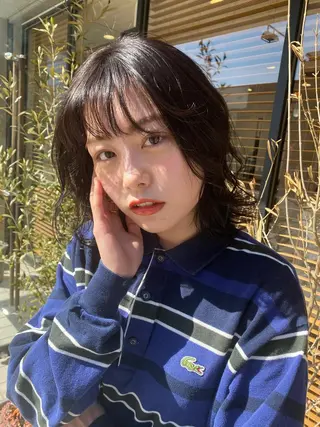 ショート カラー ヘアアレンジ パーマ指名No1 /namiのヘアスタイル