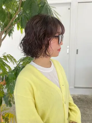 ショート パーマ 垢抜けボブ/SAHO /OAK溝の口のヘアスタイル