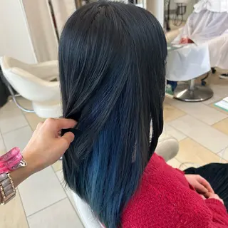 セミロング カラー 牧 ゆりか𓋈のヘアスタイル