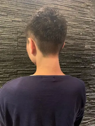 ショート パーマ メンズ HIROGINZAプレミアムバーバー赤坂店所属・田中 千恩のヘアスタイル