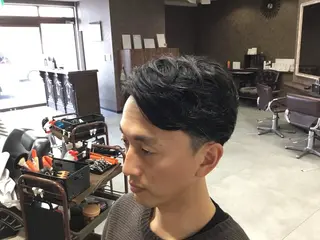 メンズ バーバーショップ涼桜新町店所属・田中大 パーマ/メンズカットのヘアスタイル