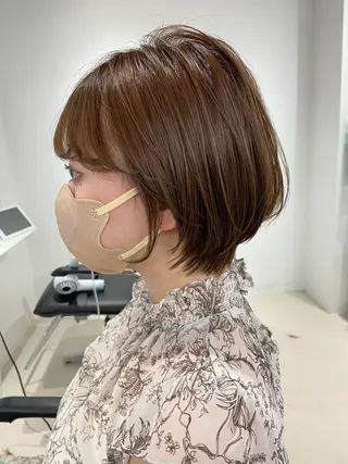 ショート 髪質改善カラー✨質感 ショート✨石山航のヘアスタイル