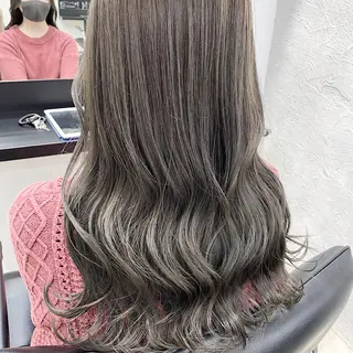 セミロング カラー 前髪顔周りカット 沼田　拓斗のヘアスタイル