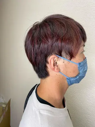 ショート カラー メンズ モードケイズ塚口 河野髪質改善ioLuのヘアスタイル