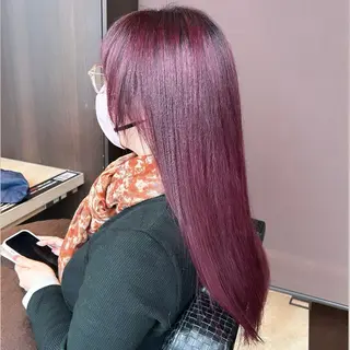 ロング カラー パーマモデル募集中 瀬在紗也香のヘアスタイル