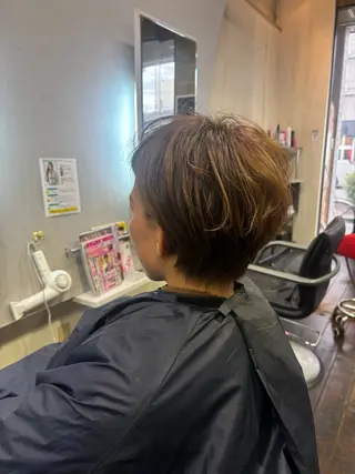 ショート カラー パーマ an,s 2nd所属・an's 2nd KITAYAMAのヘアスタイル