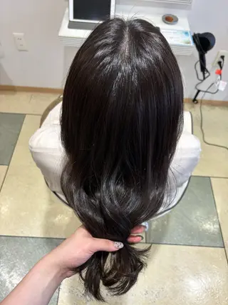 セミロング カラー 透明感カラー/ くびれヘア/ユウユのヘアスタイル