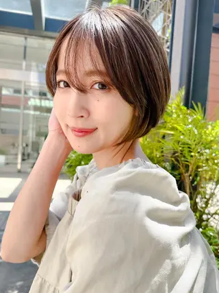 ショート カラー 髪質改善縮毛矯正✨ ナリタユウヤのヘアスタイル