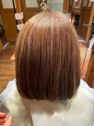 ミディアム カラー 藤井 沙季のヘアスタイル