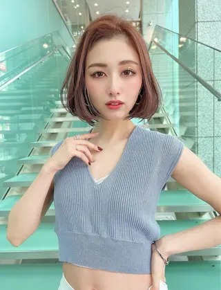 ミディアム カラー 美髪/カラー 美容院🌈渡辺隼也のヘアスタイル