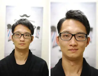 ショート メンズ 治部 友昭のヘアスタイル