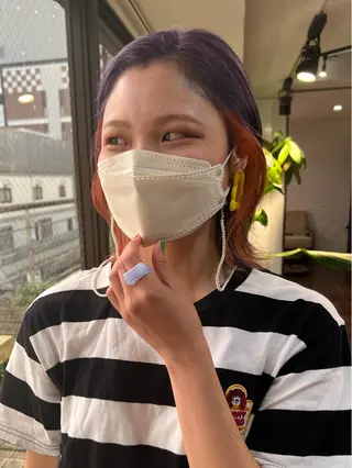 ミディアム カラー nendo_hair所属・ハイトーン/ボブ 🎀sonokaのヘアスタイル