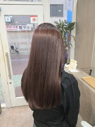 カラー ロング 暖色🍎透明感カラー 🩵小林かりんのヘアスタイル