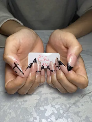 ネイル ユリ🎀長さだし/ パラジェル/持ち込みのネイルデザイン