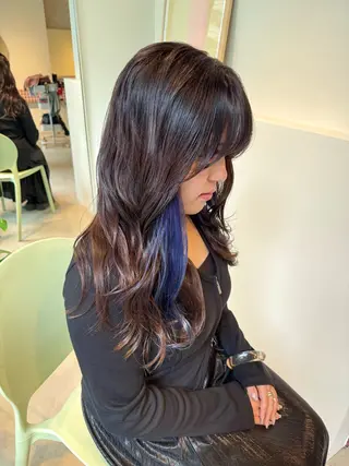 ロング カラー eto所属・髪質改善スペシャリス ト長尾勇弥/梅田中津のヘアスタイル