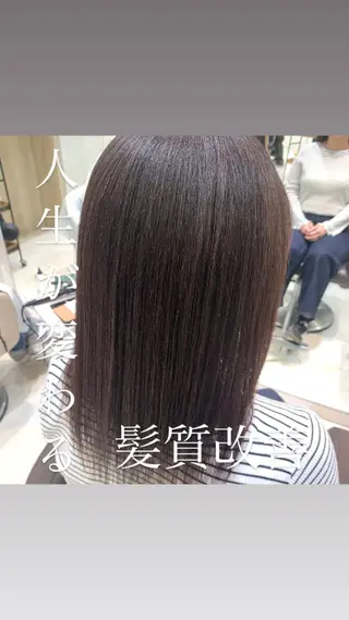 ミディアム パーマ 艶カラー/暖色カラー /透明感/ryutoのヘアスタイル