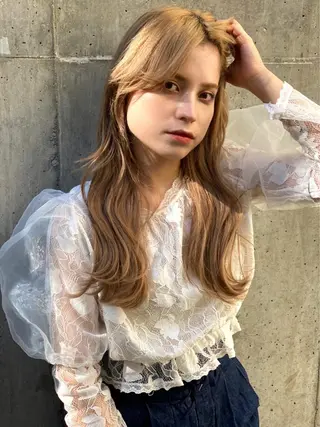 ロング カラー ICON所属・艶美髪マスター 店長✂︎YUKKEのヘアスタイル