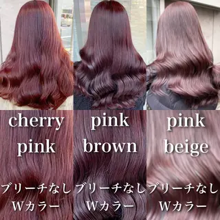 セミロング カラー 大人っぽ♡上品な暖色 ♡ブリーチなし♡のヘアスタイル