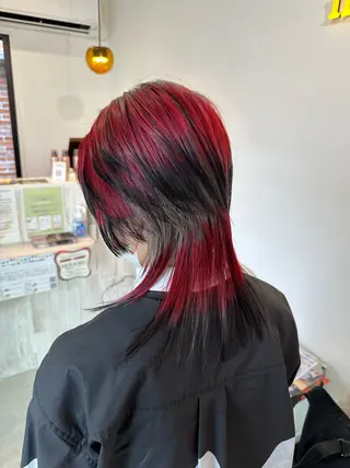 ミディアム カラー 加藤 佑二のヘアスタイル