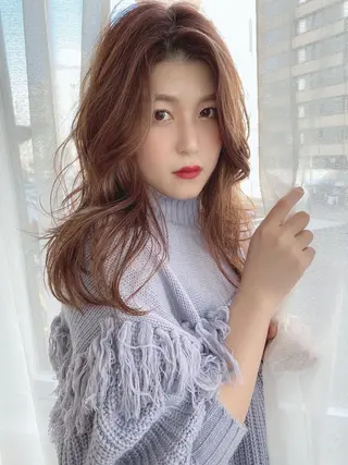 ロング カラー 個室サロンLOUIMADNA栄店所属・髪質改善美容師 個室サロン白金厚哉のヘアスタイル