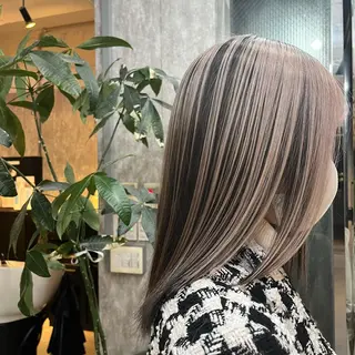 ミディアム カラー TIDEHAIR / 韓国ヘア/MOEのヘアスタイル