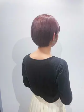 ショート レイヤーカット/ 顔まわり/アオイのヘアスタイル