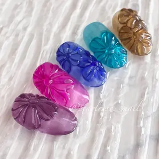 ネイル Beauty salon Ryu・ange所属・PEARL ROSE パールローズのネイルデザイン