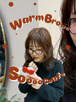 カラー igggy所属・松岡 茉和のヘアスタイル