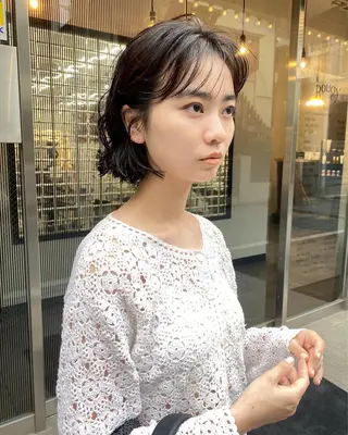 ミディアム パーマ Teal所属・大石 沙季のヘアスタイル