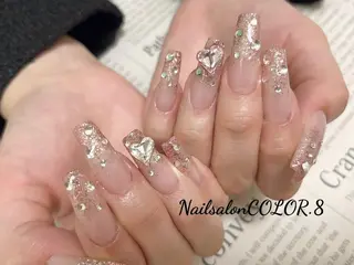 ロング ネイル ネイルサロンカラーエイト所属・color.8 AYAのネイルデザイン