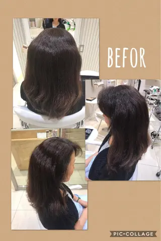 ロング かねやす ゆなのヘアスタイル