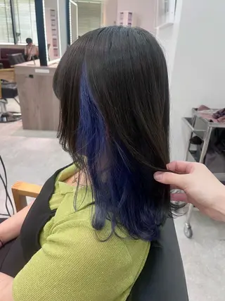 ミディアム カラー レイヤー🩵透明感 ೀユイ🌙のヘアスタイル