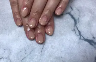 ネイル ネイルリボン 受付スタッフのネイルデザイン