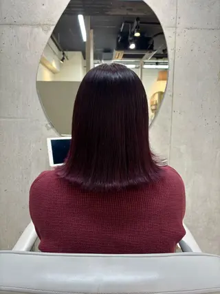 ミディアム カラー 透明うる艶カラー🫧 ココロのヘアスタイル