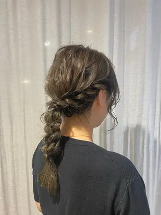 ミディアム ヘアアレンジ なかまみさと 🌼極上ヘッドスパのヘアスタイル