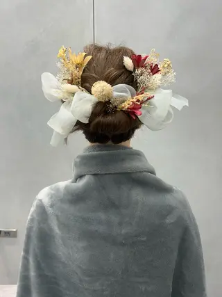 ロング 卒業式ヘアセット🎀 ヘアアレンジのヘアスタイル